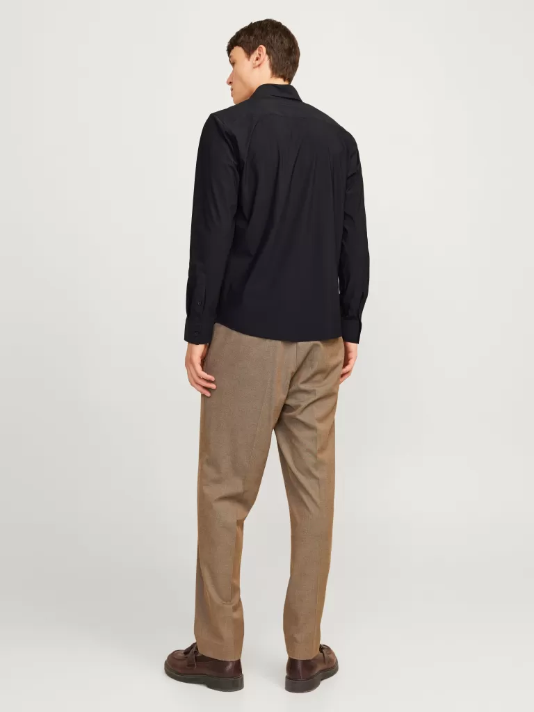 JACK & JONES Koszule^Krój slim Koszula Czarny
