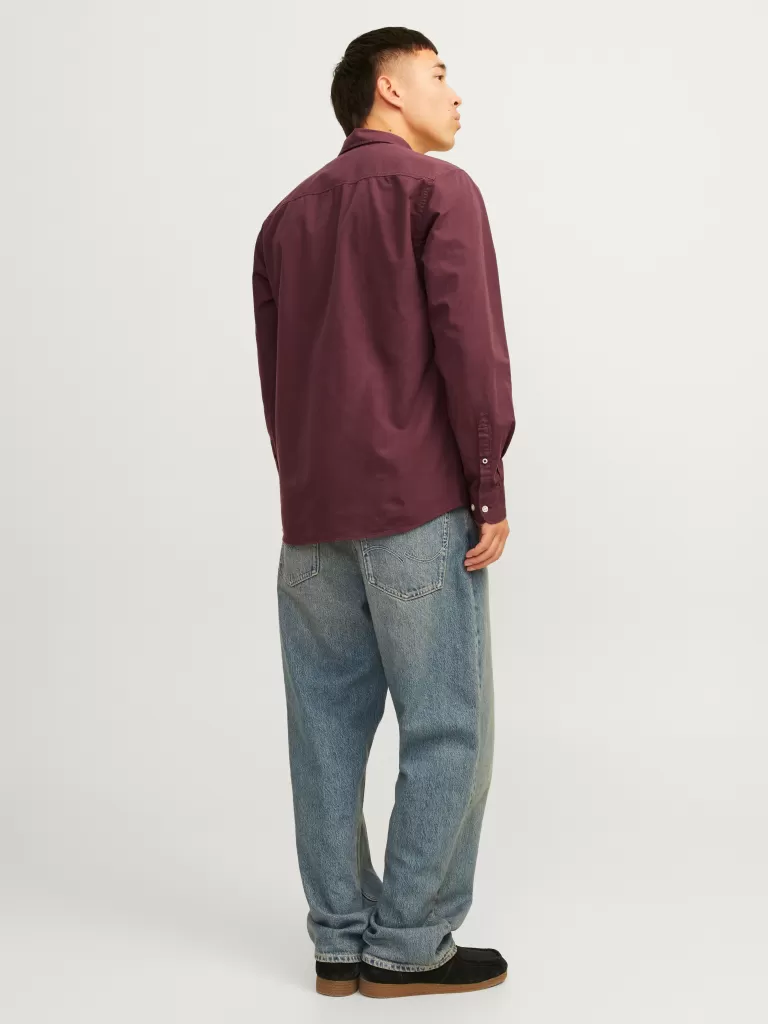 JACK & JONES Koszule^Krój slim Koszula codzienna Czerwony