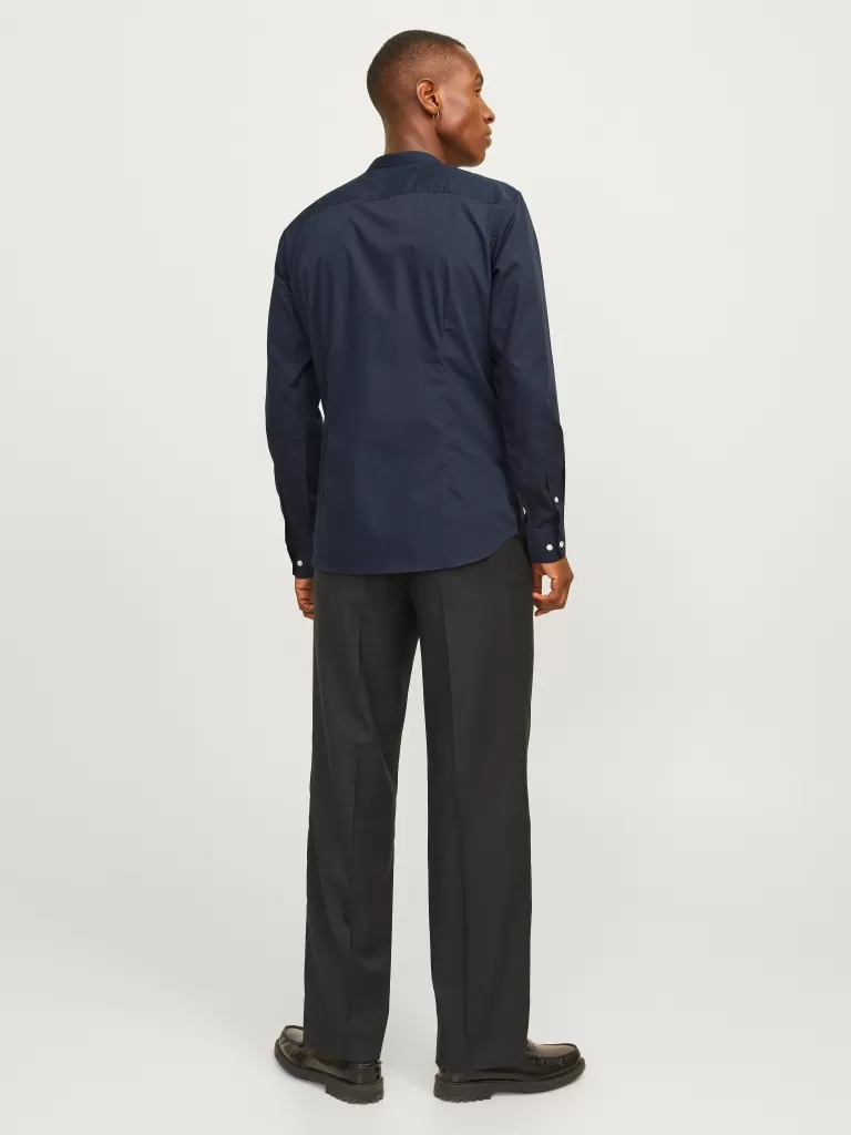 JACK & JONES Koszule^Krój slim Koszula codzienna Niebieski