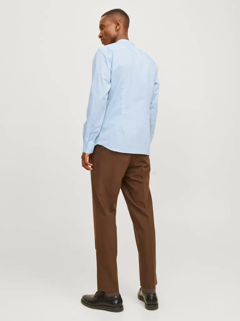 JACK & JONES Koszule^Krój slim Koszula codzienna Niebieski