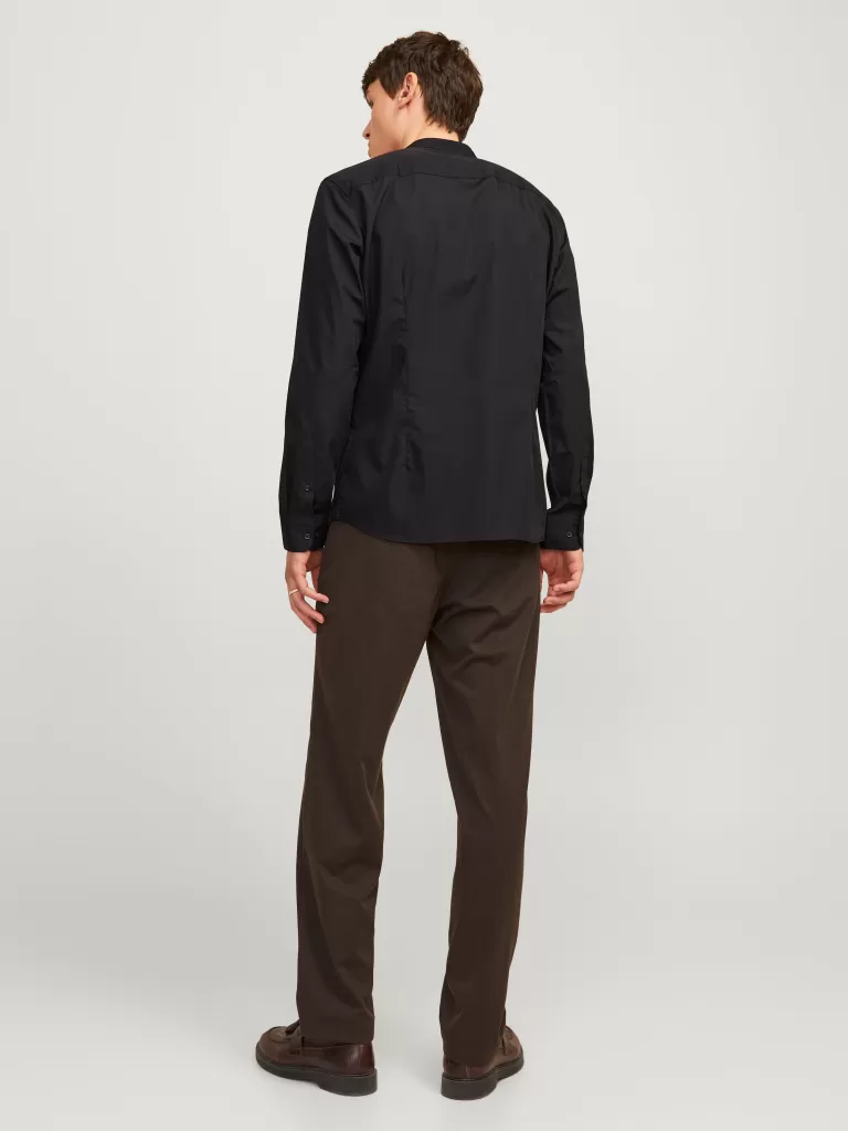 JACK & JONES Koszule^Krój slim Koszula codzienna Czarny