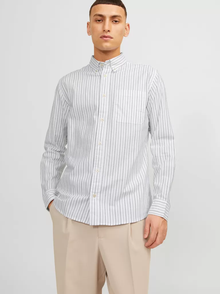 JACK & JONES Koszule^Krój slim Koszula wizytowa Niebieski