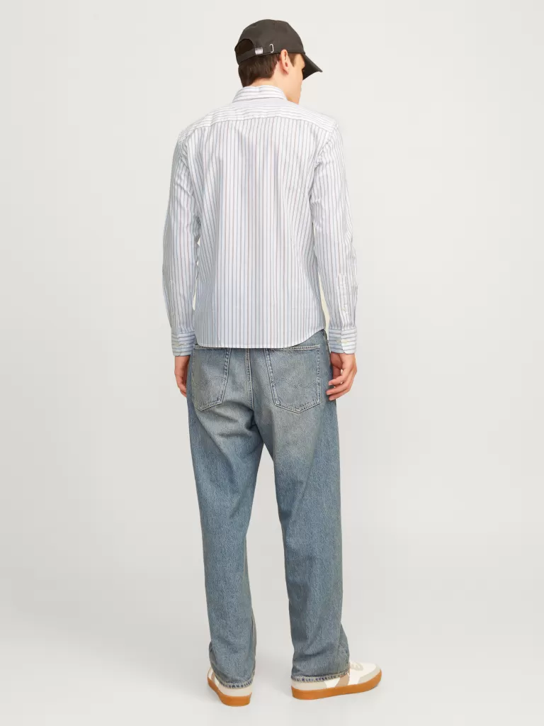 JACK & JONES Koszule^Krój slim Koszula wizytowa Niebieski