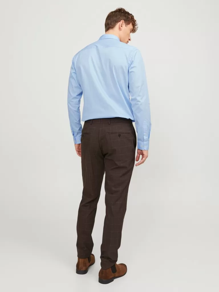 JACK & JONES Koszule^Krój slim Koszula wizytowa Niebieski