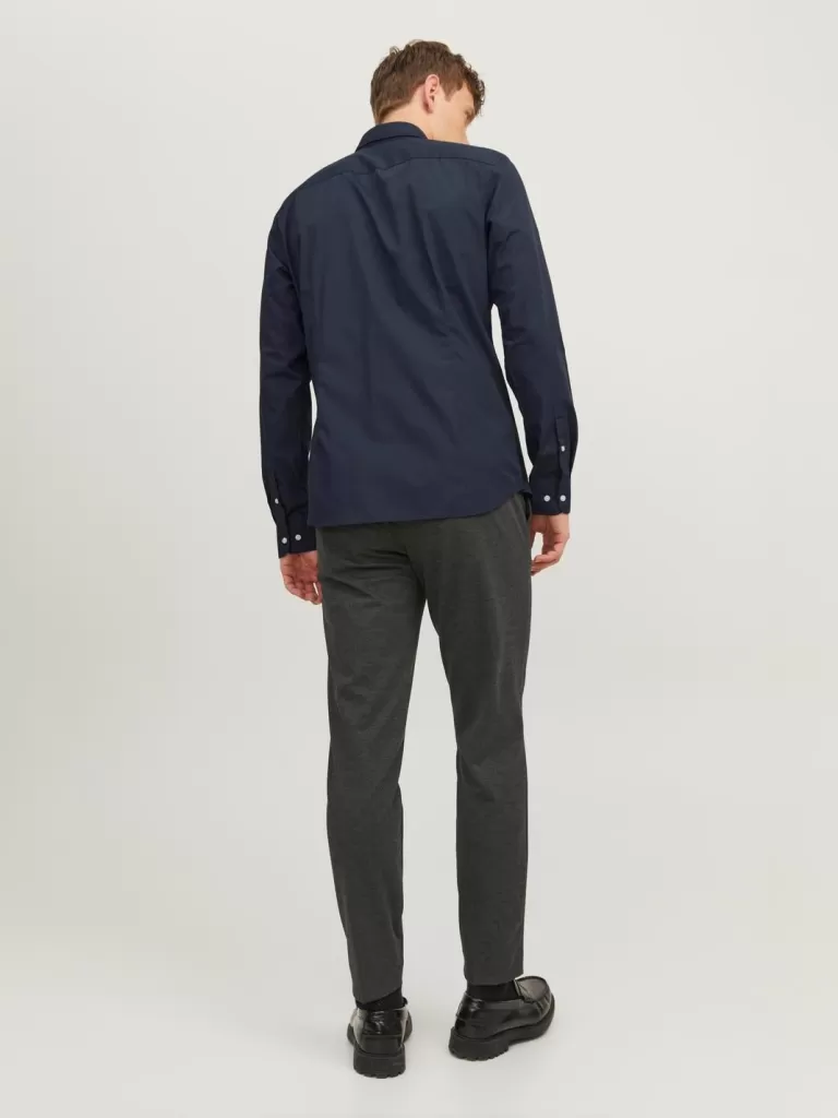 JACK & JONES Koszule^Krój slim Koszula wizytowa Niebieski