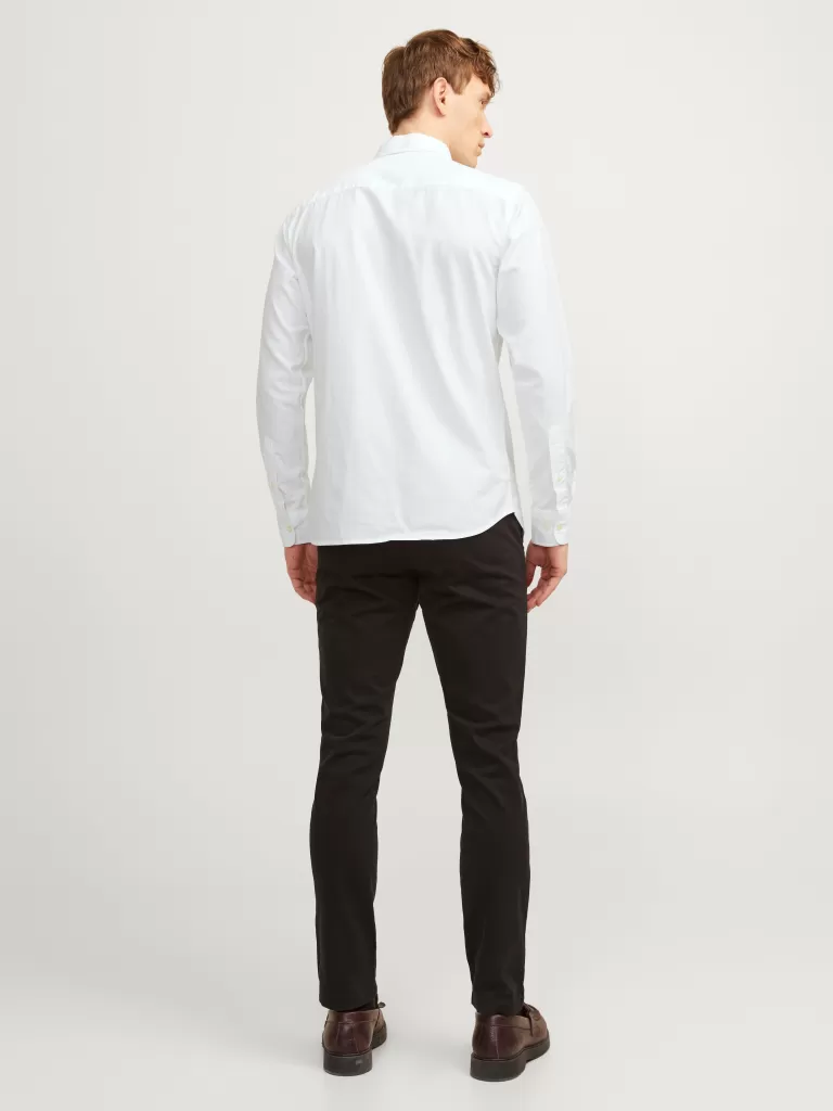 JACK & JONES Koszule^Krój slim Koszula wizytowa Biały