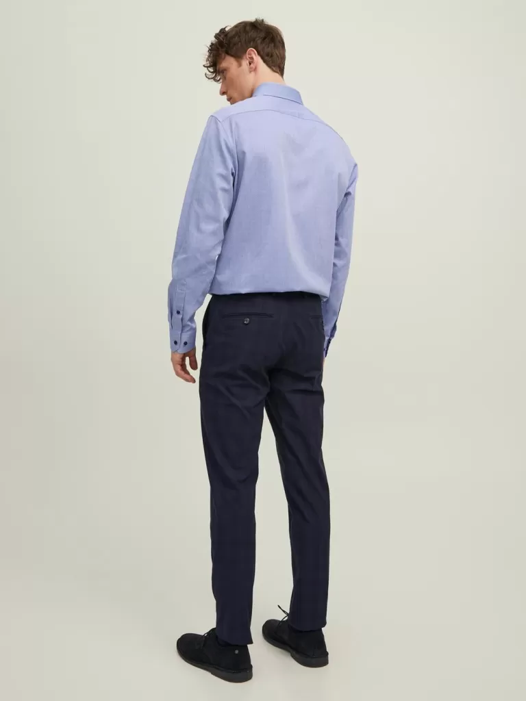 JACK & JONES Koszule^Krój slim Koszula wizytowa Niebieski