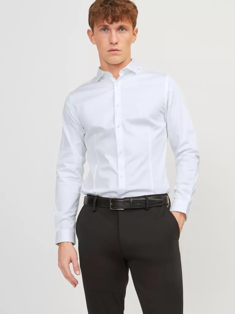JACK & JONES Koszule^Krój super slim Koszula Biały