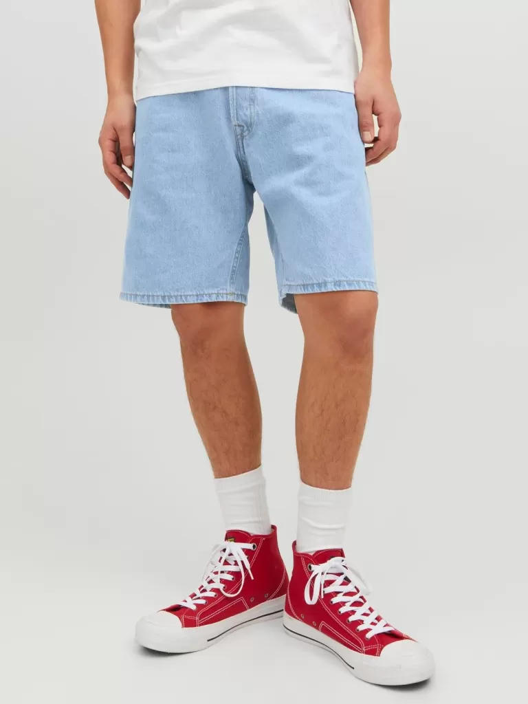 JACK & JONES Krótkie Spodenki | Szorty Jeansowe^Krój swobodny Jeansowe szorty Niebieski