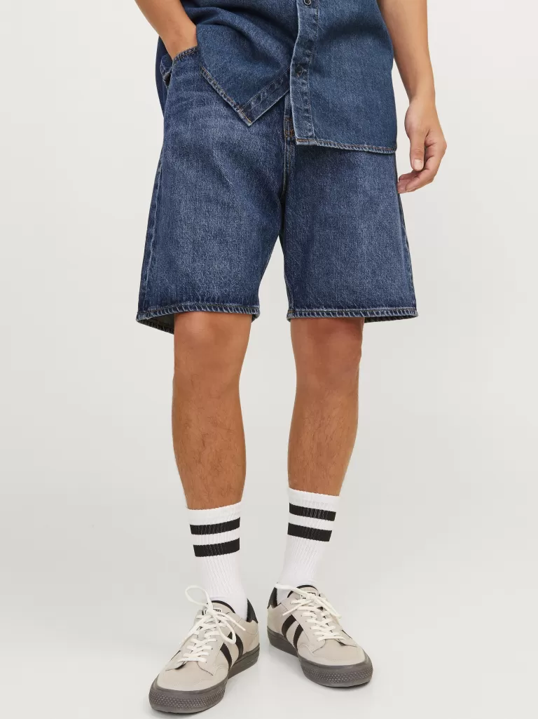JACK & JONES Krótkie Spodenki | Szorty Jeansowe^Krój swobodny Jeansowe szorty Niebieski