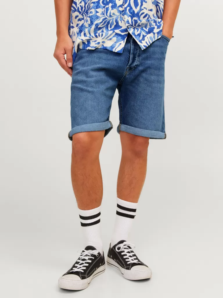 JACK & JONES Krótkie Spodenki | Szorty Jeansowe^Krój swobodny Jeansowe szorty Niebieski