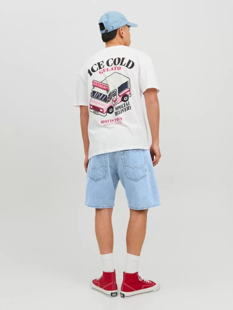 JACK & JONES Krótkie Spodenki | Szorty Jeansowe^Krój swobodny Jeansowe szorty Niebieski