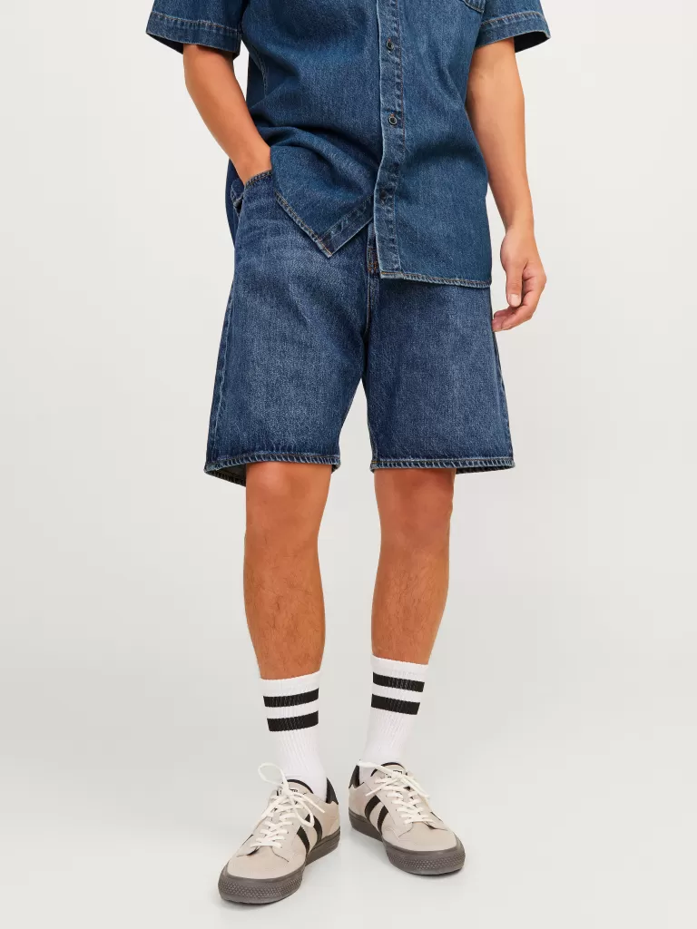 JACK & JONES Krótkie Spodenki | Szorty Jeansowe^Krój swobodny Jeansowe szorty Niebieski