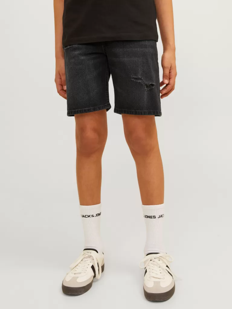 JACK & JONES Krótkie Spodenki | Jeansy^Krój swobodny Jeansowe szorty Junior Czarny