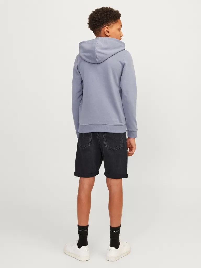 JACK & JONES Krótkie Spodenki | Wyprzedaż^Krój swobodny Jeansowe szorty Junior Czarny
