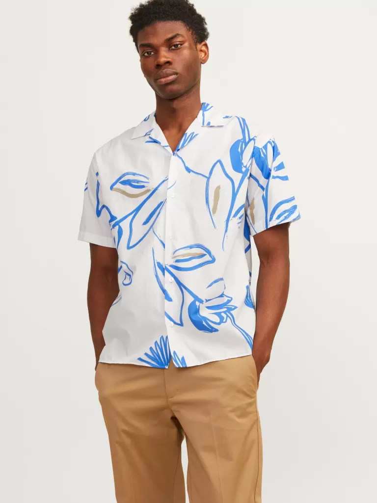 JACK & JONES Koszule^Krój swobodny Koszula Biały