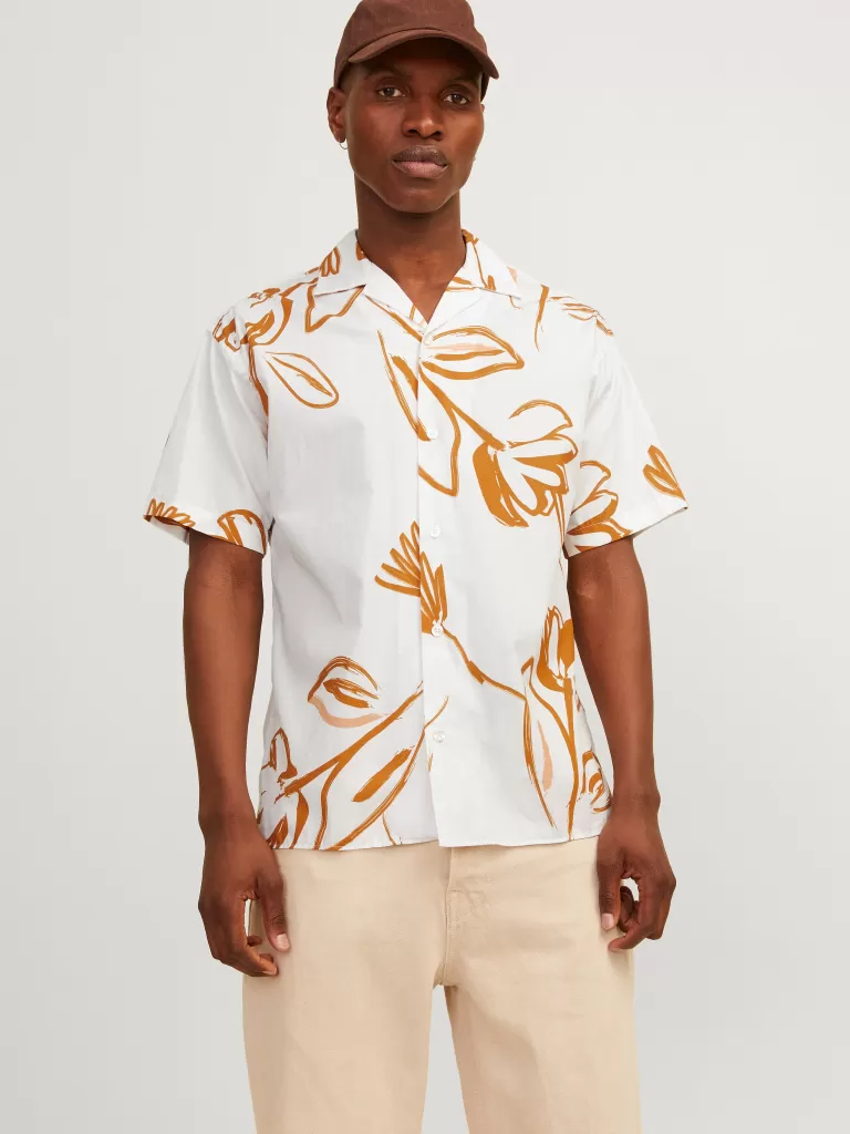 JACK & JONES Koszule^Krój swobodny Koszula Biały