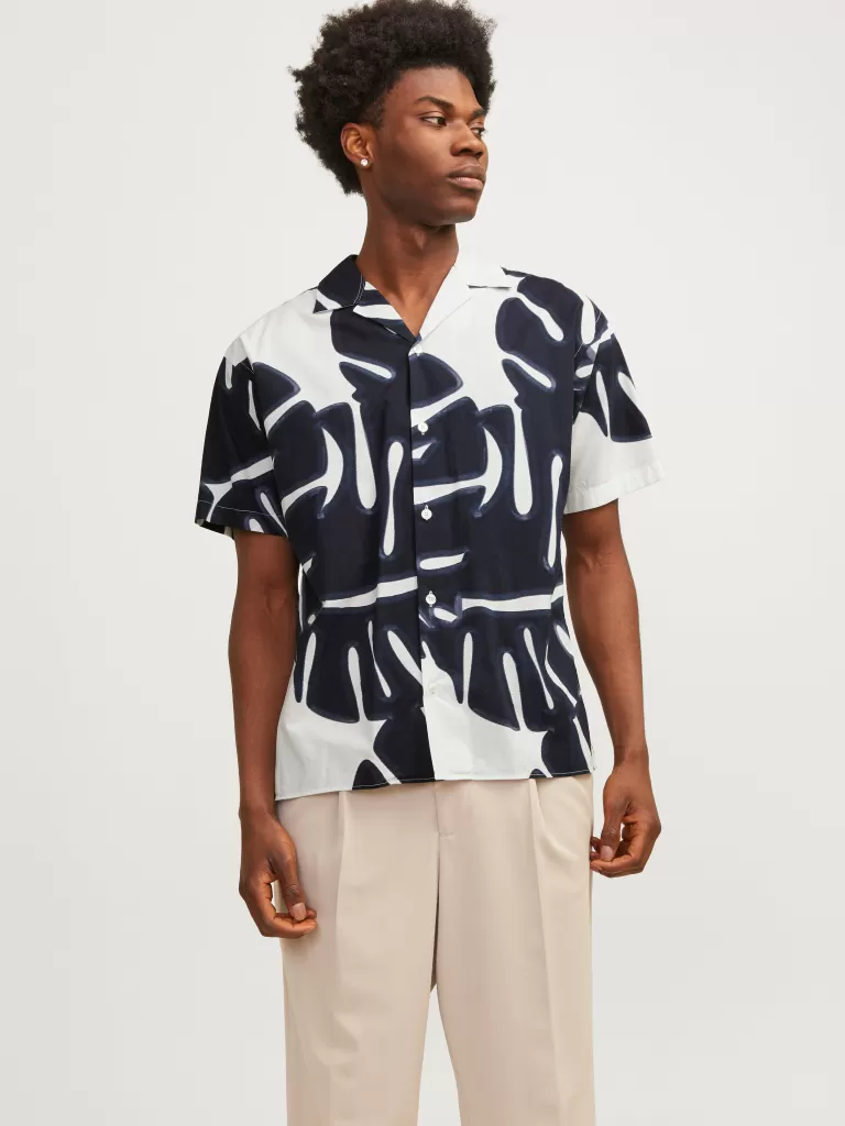 JACK & JONES Koszule^Krój swobodny Koszula Biały