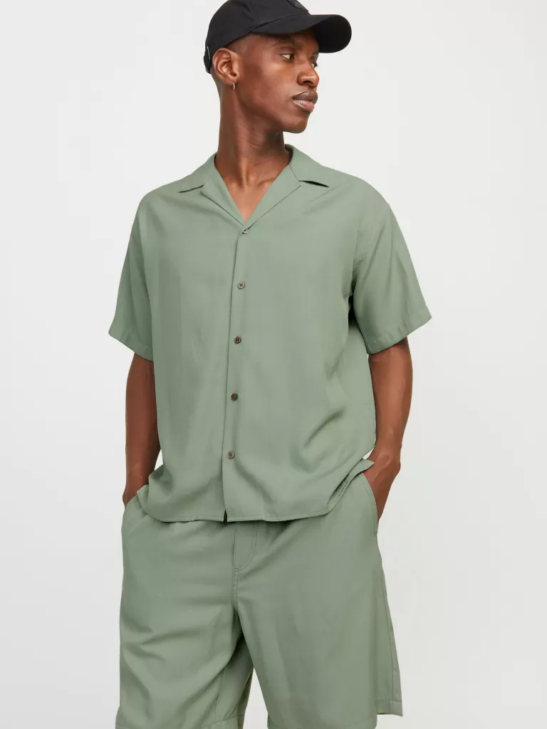 JACK & JONES Koszule^Krój swobodny Koszula Zielony