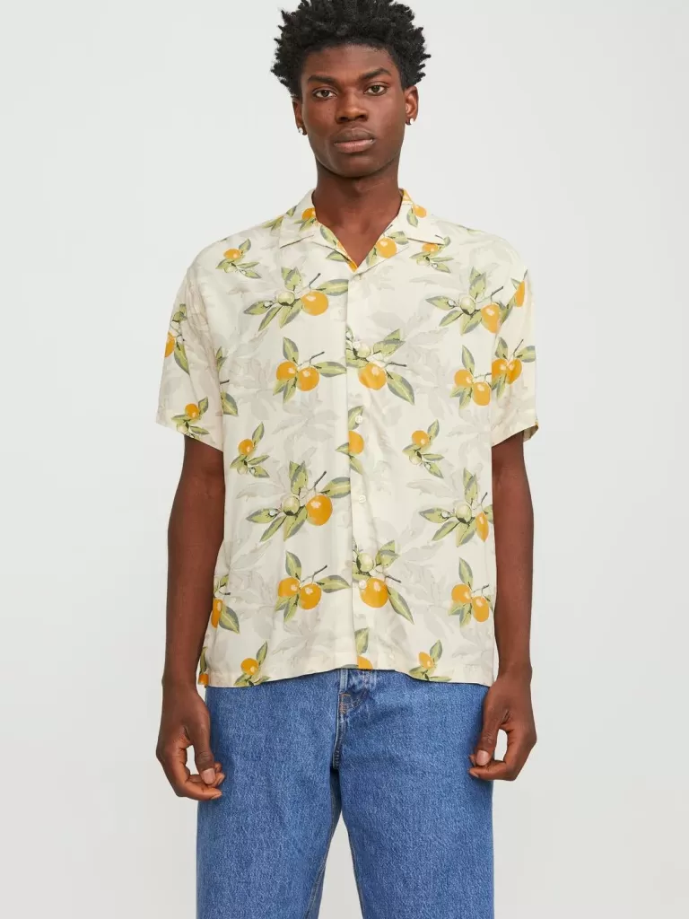 JACK & JONES Koszule^Krój swobodny Koszula Biały