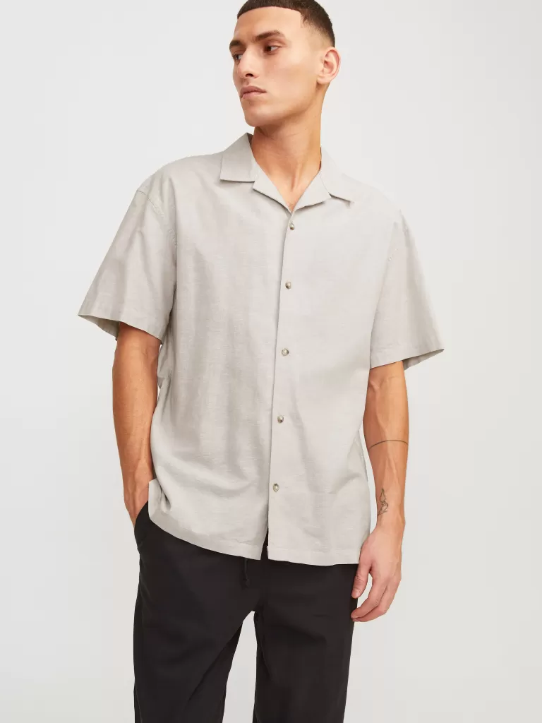 JACK & JONES Koszule^Krój swobodny Koszula Szary
