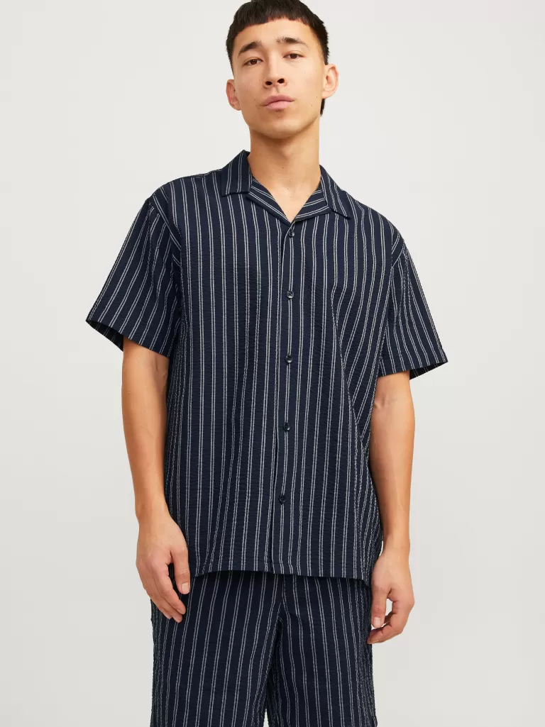JACK & JONES Koszule^Krój swobodny Koszula Niebieski
