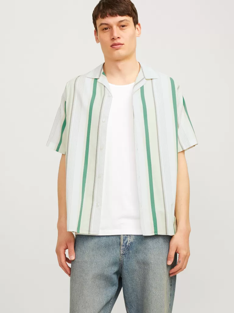 JACK & JONES Koszule^Krój swobodny Koszula Zielony