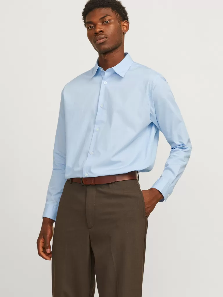 JACK & JONES Koszule^Krój swobodny Koszula Niebieski