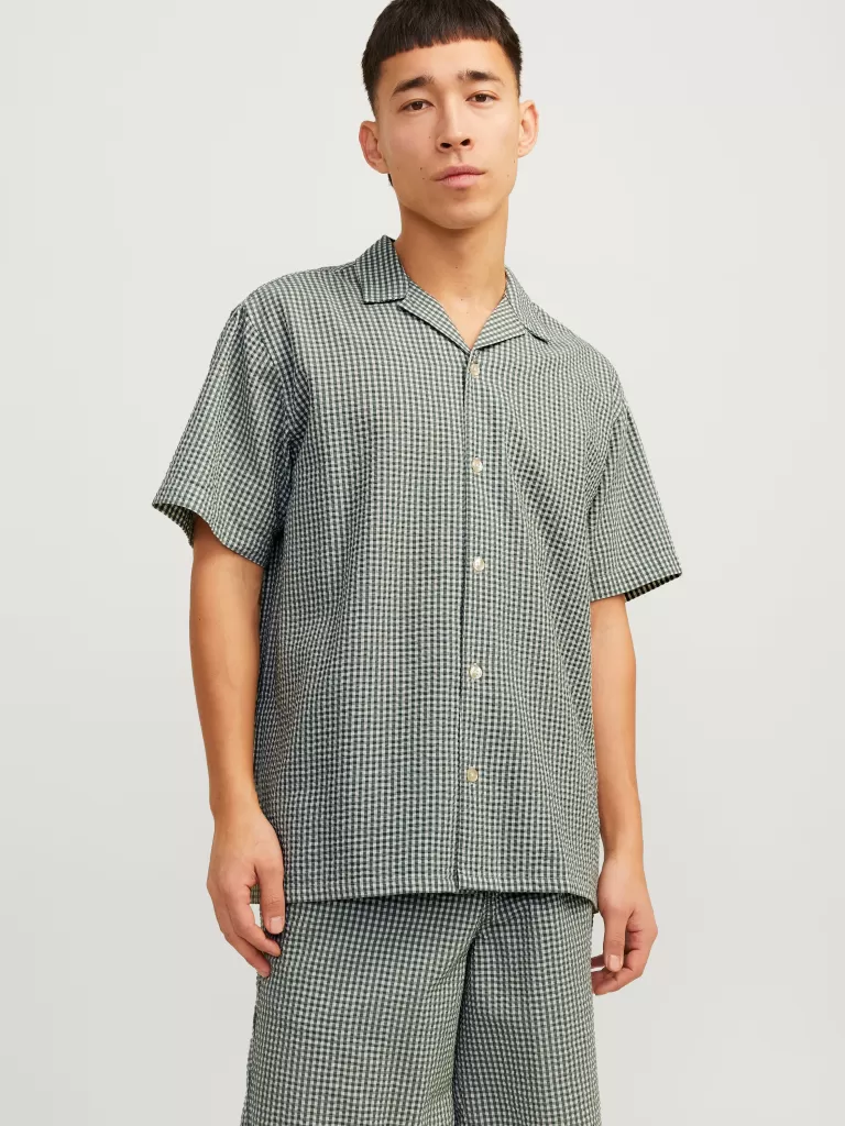 JACK & JONES Koszule^Krój swobodny Koszula Zielony