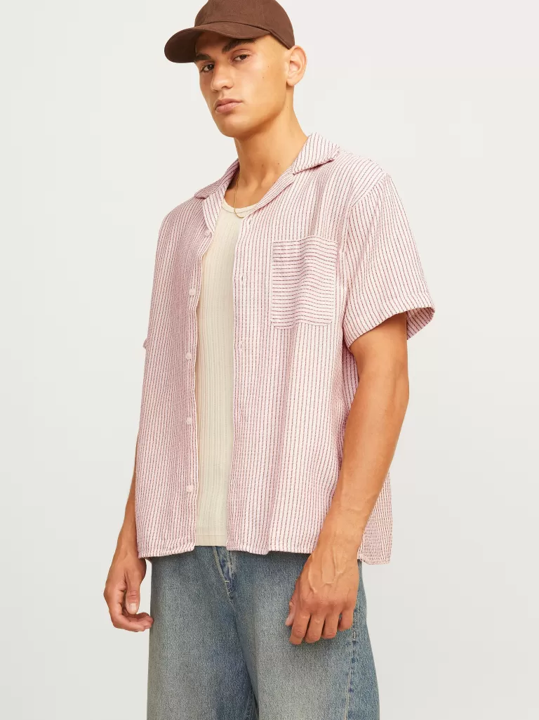 JACK & JONES Koszule^Krój swobodny Koszula Czerwony