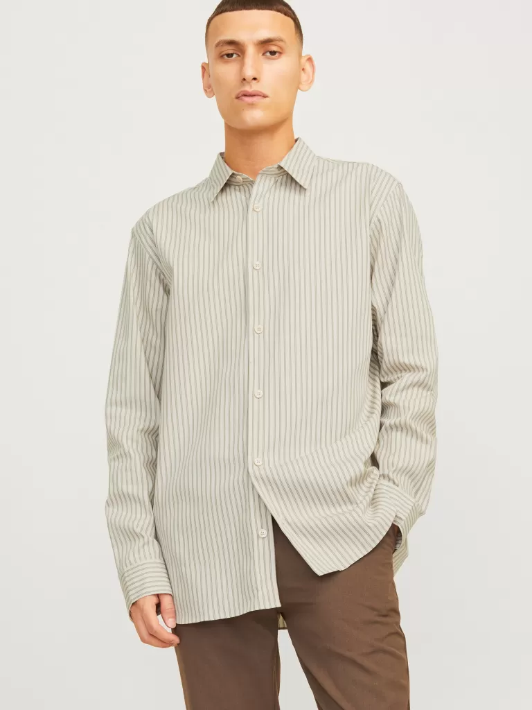 JACK & JONES Koszule^Krój swobodny Koszula Szary