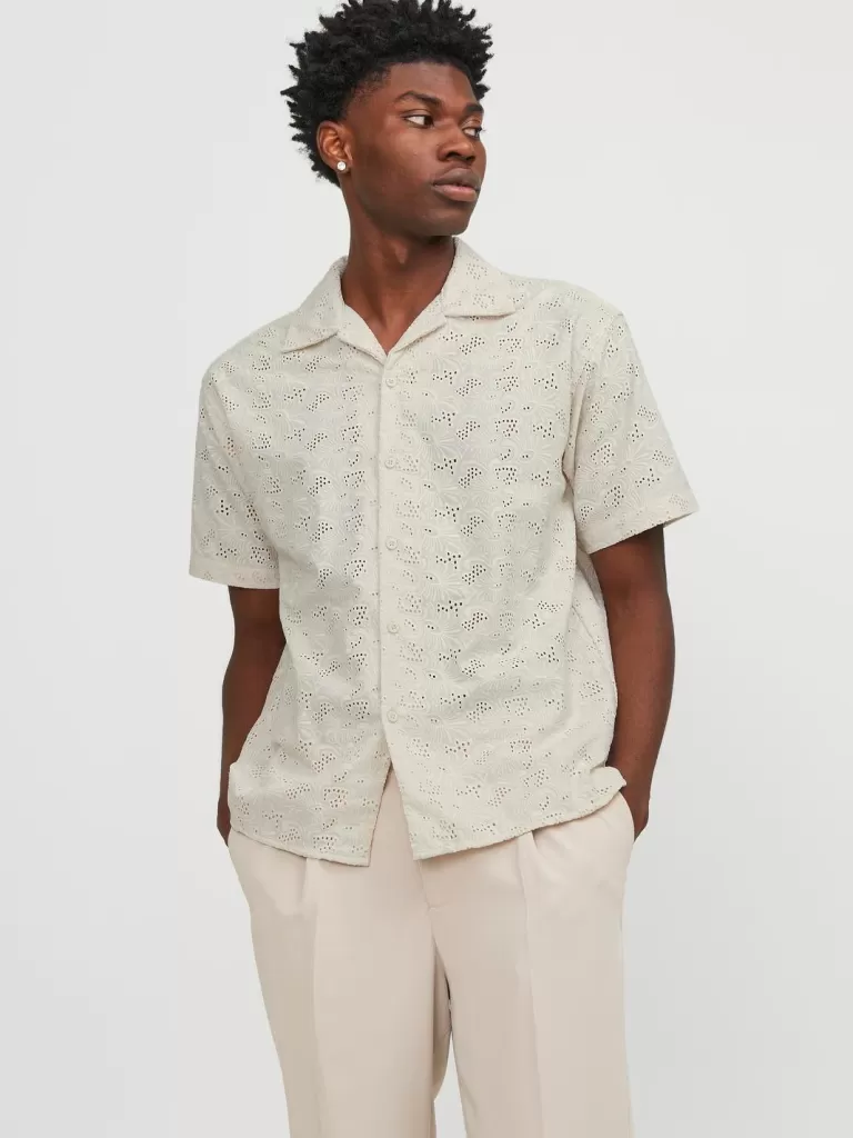 JACK & JONES Koszule^Krój swobodny Koszula Biały