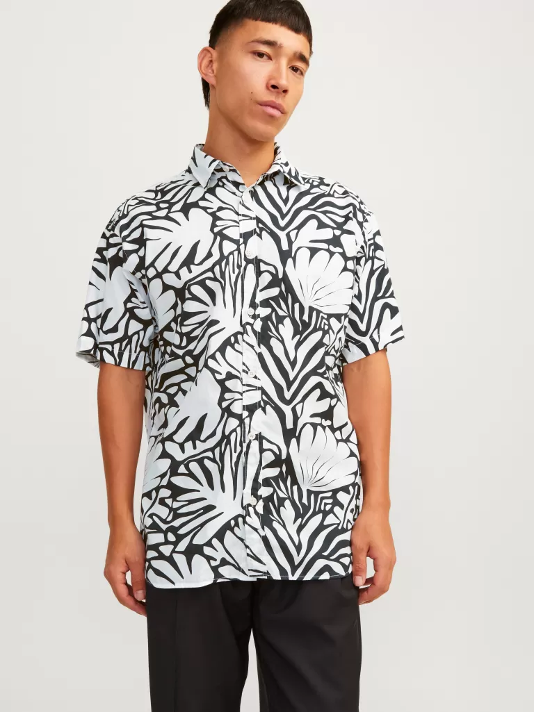 JACK & JONES Koszule^Krój swobodny Koszula Biały