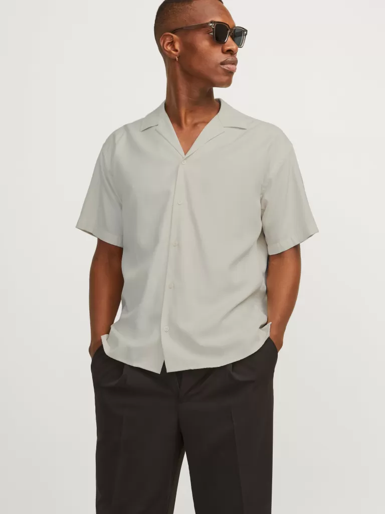 JACK & JONES Koszule^Krój swobodny Koszula Szary