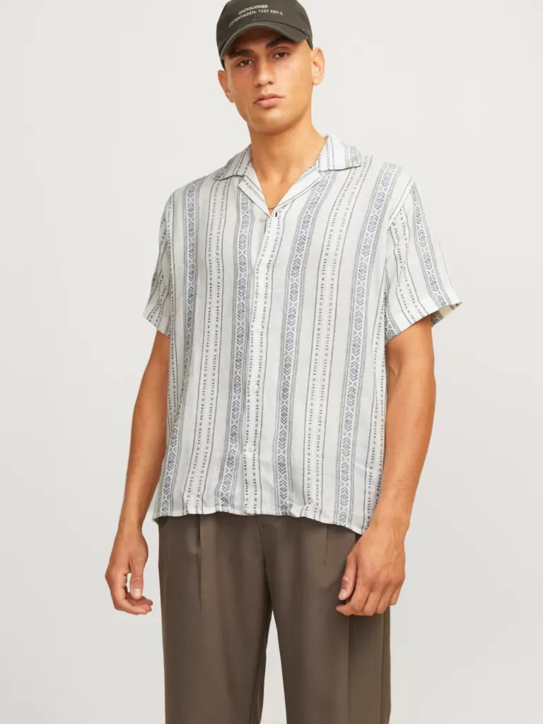 JACK & JONES Koszule^Krój swobodny Koszula Niebieski