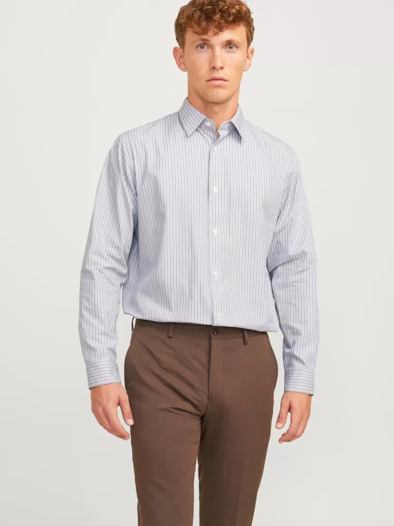 JACK & JONES Koszule^Krój swobodny Koszula Szary