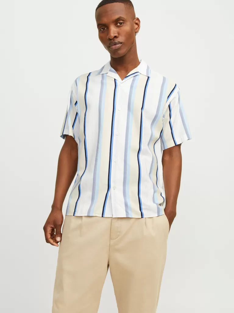 JACK & JONES Koszule^Krój swobodny Koszula Niebieski