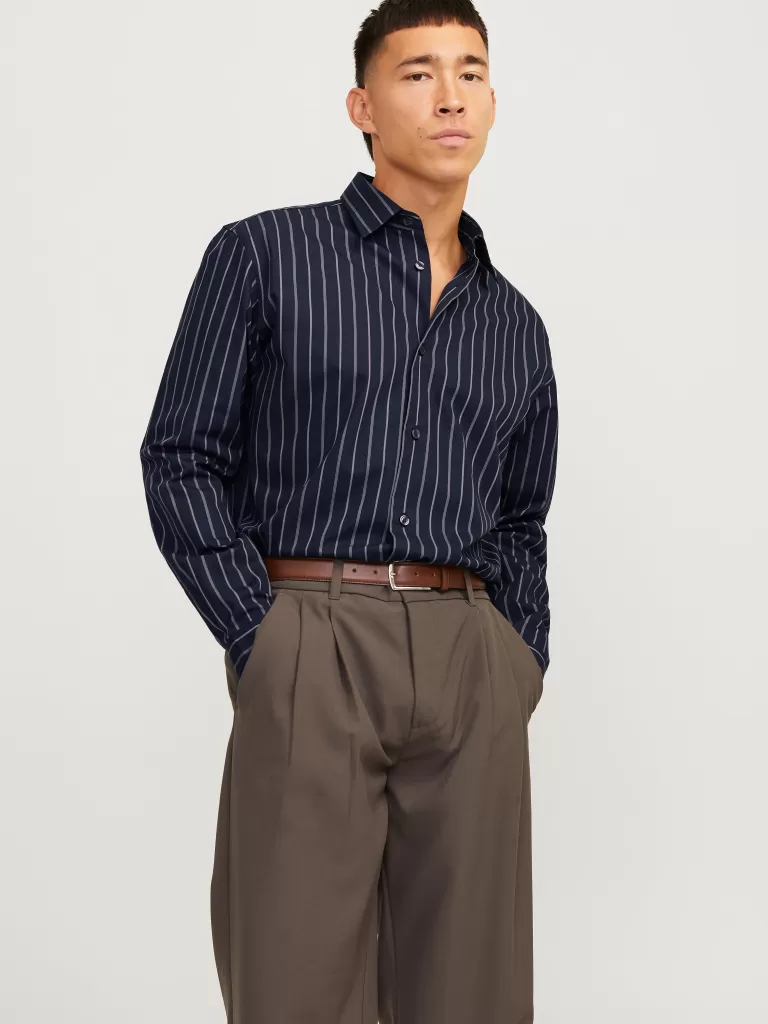 JACK & JONES Koszule^Krój swobodny Koszula Niebieski