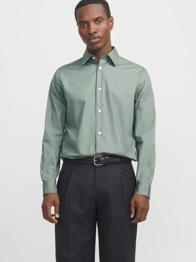 JACK & JONES Koszule^Krój swobodny Koszula Zielony