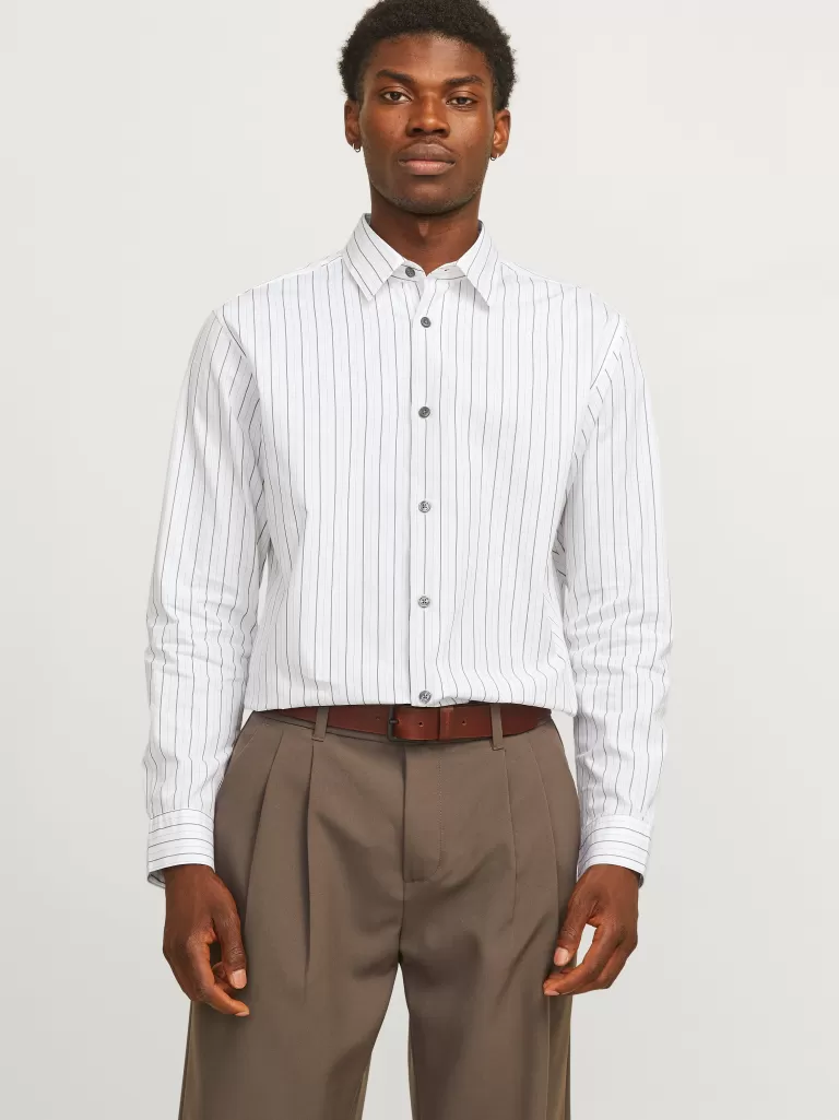 JACK & JONES Koszule^Krój swobodny Koszula Biały