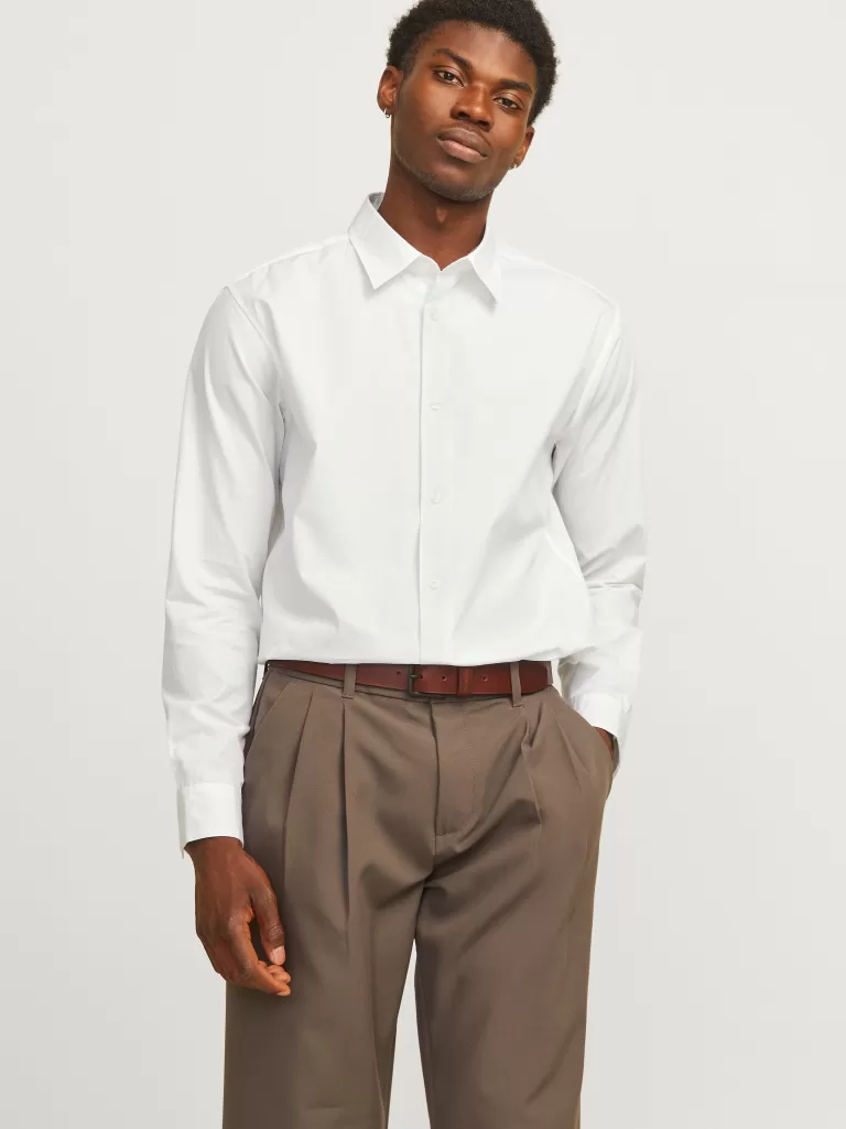 JACK & JONES Koszule^Krój swobodny Koszula Biały