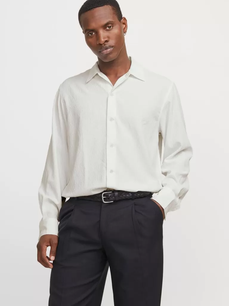 JACK & JONES Koszule^Krój swobodny Koszula Biały