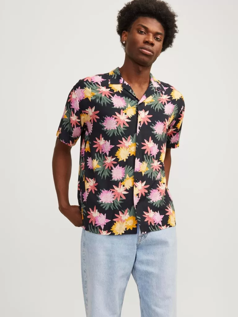 JACK & JONES Koszule^Krój swobodny Koszula Niebieski