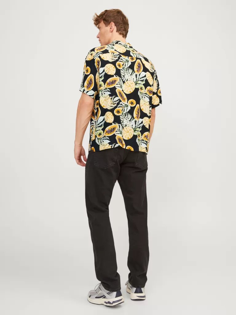JACK & JONES Koszule^Krój swobodny Koszula Czarny