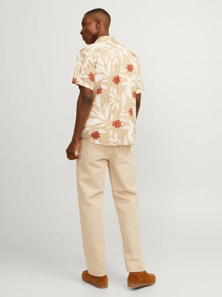 JACK & JONES Koszule^Krój swobodny Koszula Beżowy
