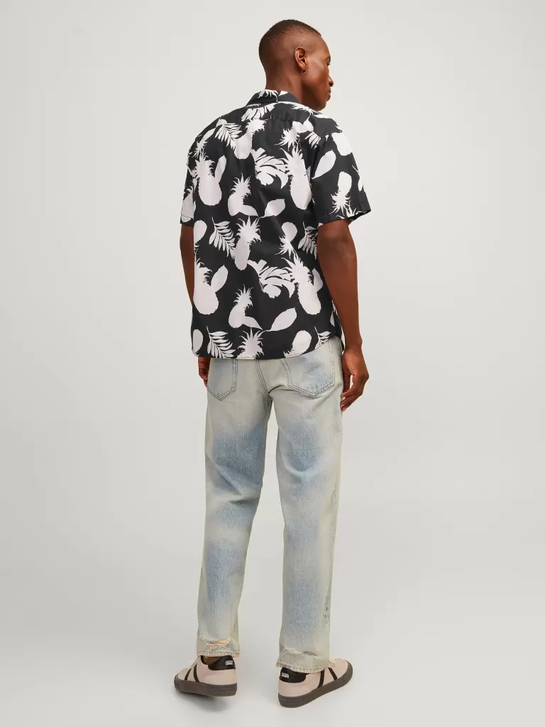 JACK & JONES Koszule^Krój swobodny Koszula Czarny