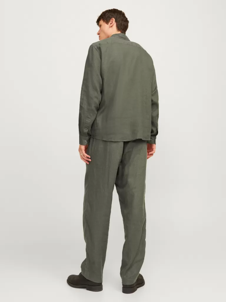 JACK & JONES Koszule^Krój swobodny Koszula Zielony