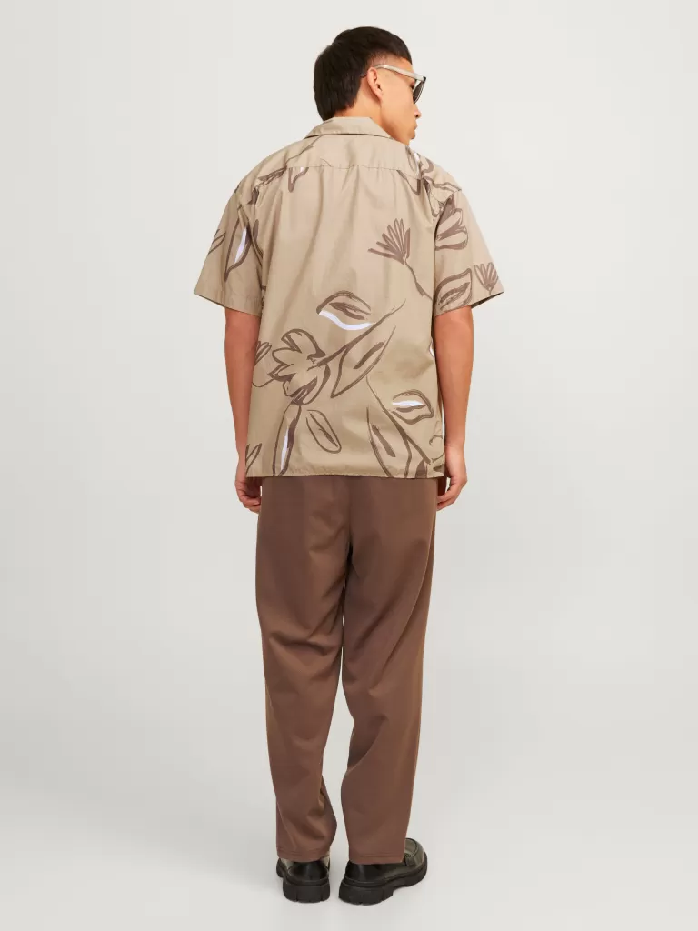 JACK & JONES Koszule^Krój swobodny Koszula Brązowy