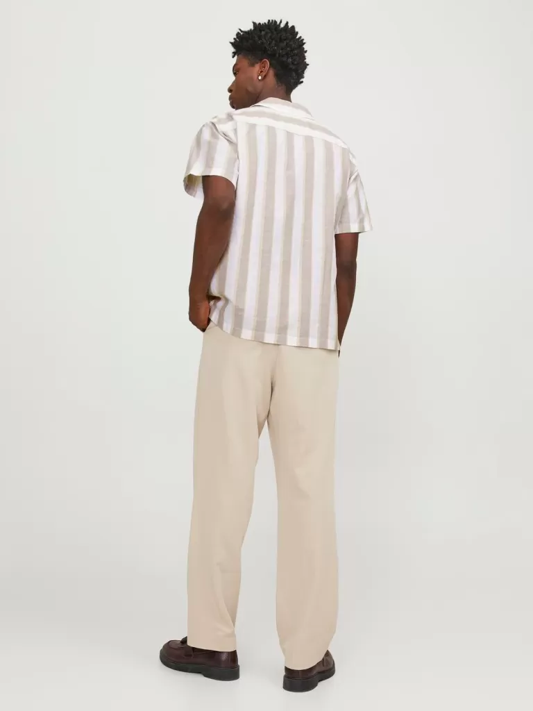 JACK & JONES Koszule^Krój swobodny Koszula Beżowy