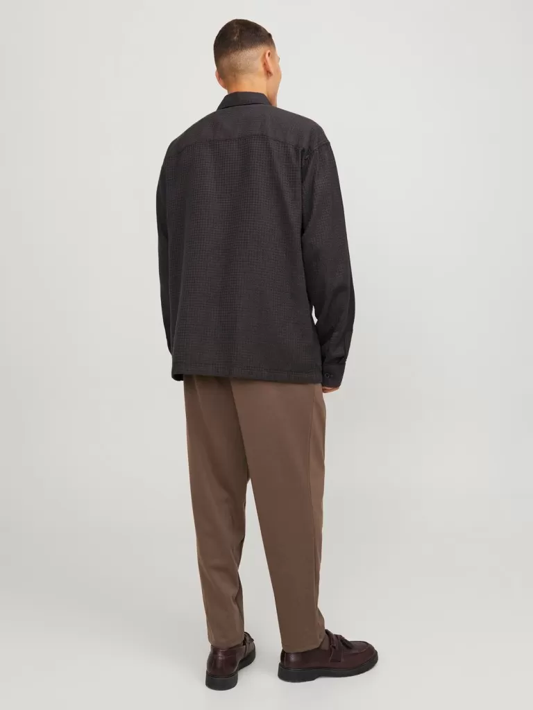 JACK & JONES Koszule^Krój swobodny Koszula Brązowy